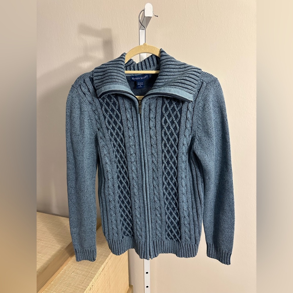 Karen Scott Zip-Up in Size S